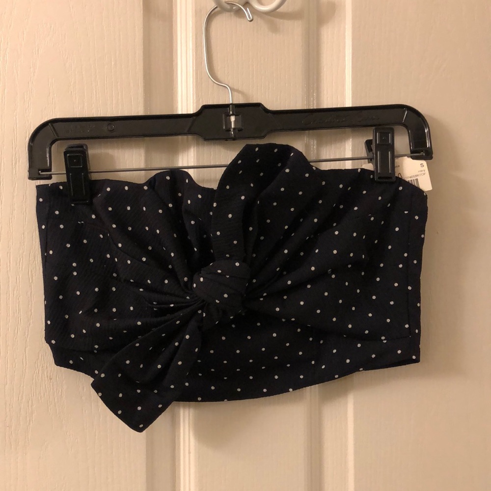 Ruby & Jenna Polka Dot crop top